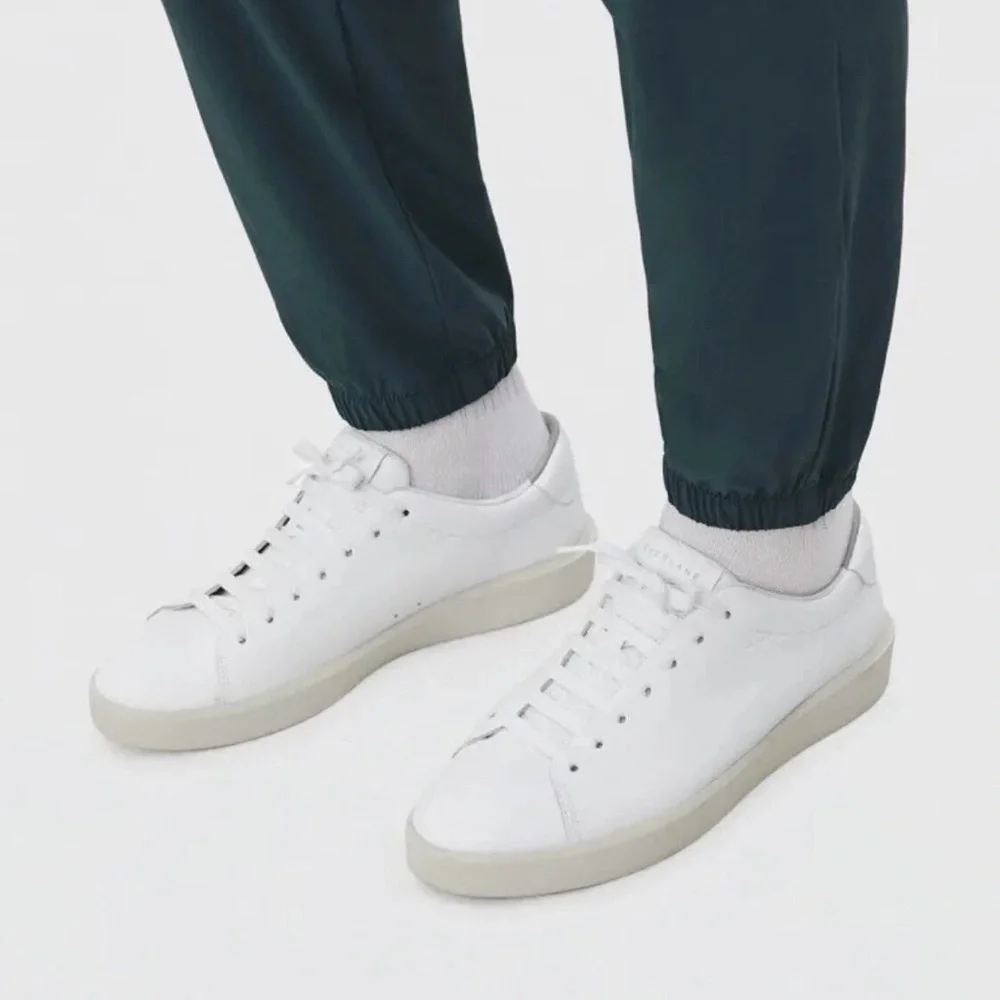 Everlane ReLeather White Sneakers Unisex Minimalist W’s 9.5 M’s 7.5 Shoes Casual